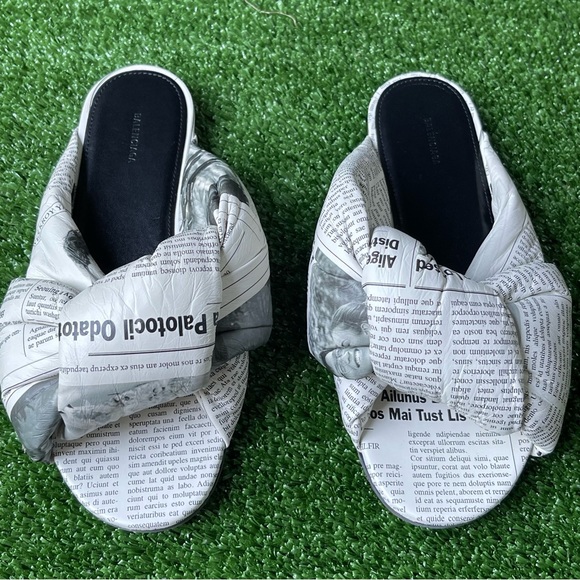 balenciaga sandals BALENCIAGA PRINTSANDALS WHITE(WOMENS) 37 1/2 EU - Picture 6 of 13